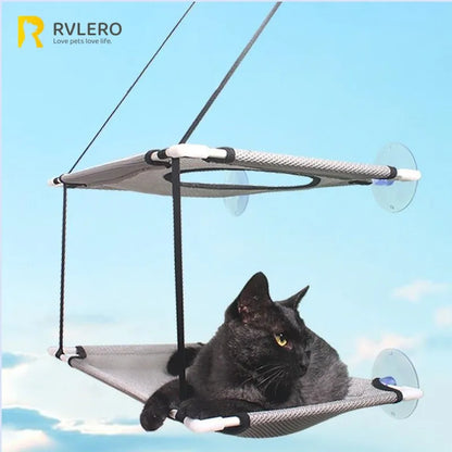 Cat Hammock Window Bed – Sunny Hanging Seat for Kittens, Double-Decker Tunnels, Suction Cup Mount, Cat Sofa Play Bed