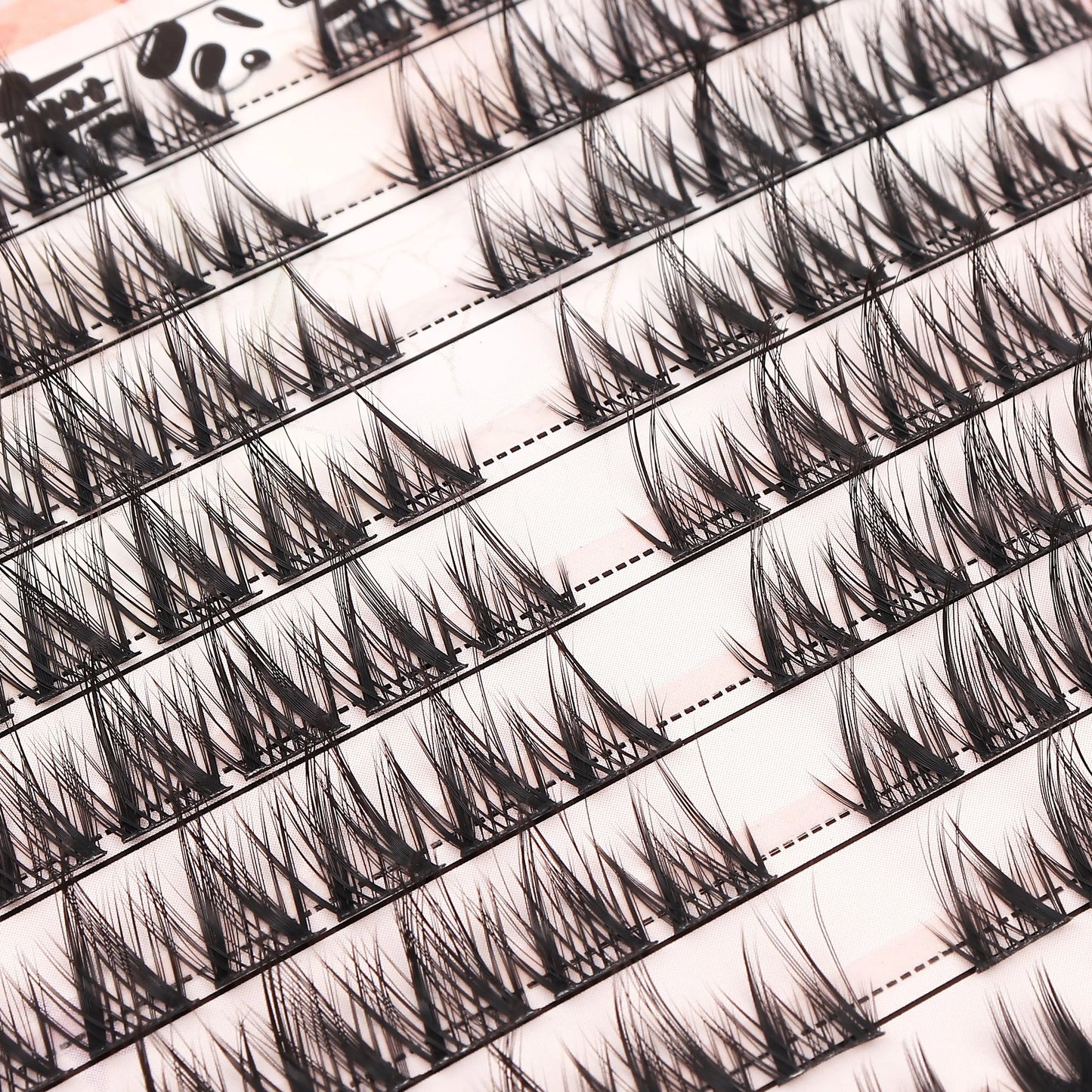 Individual Lash Extensions Kit – DIY Cluster Eyelash Book, False Lashes for Home Makeup