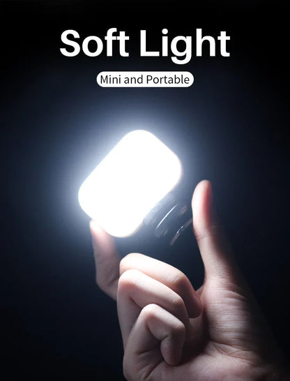 Ulanzi VL28 6500K Mini LED Video Light — Rechargeable On-Camera Light for GoPro 10/9/8 & iPhone 13/12/11
