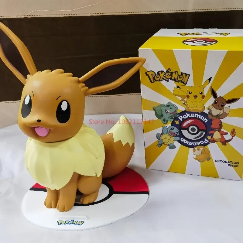 Pokemon Large Figure Set — Pikachu, Charmander, Eevee, Squirtle & Pokeball Doll Figurines, Kids Collectible Toys & Gifts