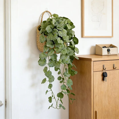 Artificial Begonia Vine - Silk Hanging Magnolia Leaf Garland for Home, Garden & Wall Decor