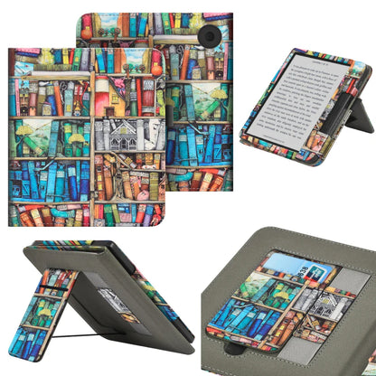 KOBO Libra 7" Leather Case – Hand Strap, Stand & Card Slot Cover for Libra Colour, Libra 2, Libra H2O (N428/N418/N873)