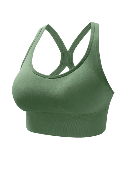 Seamless Sports Yoga Tank Bra – Comfy, Breathable, Push Up Fitness Top