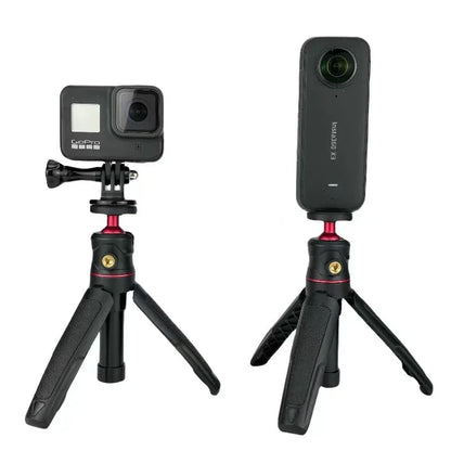Mini Desktop Selfie Stick Tripod - Handheld Camera Stand, Portable Retractable Vlog & Phone Mount