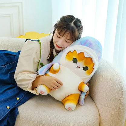 Fun Transformed Cat Doll Plush Toy – Cute 25cm Shark Cat Plush Gift for Girls and Children
