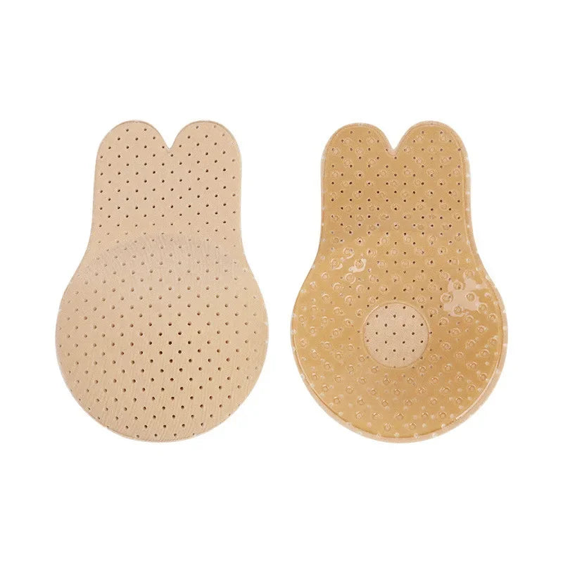 Women’s Push-Up Adhesive Bra – Strapless Silicone Bra, Reusable Breast Lift Tape & Nipple Covers