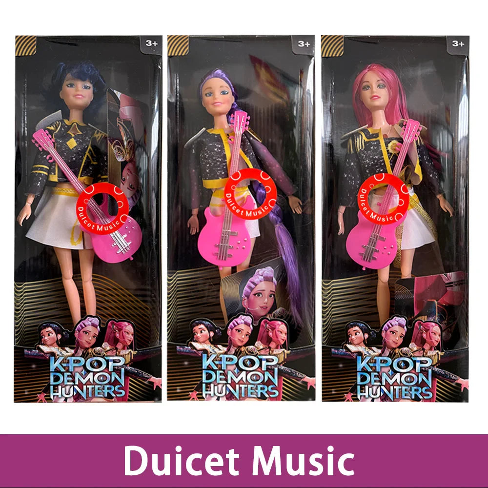 2025 Anime K-Pop Demon Hunters 30CM Vinyl Doll – Rumi Mira Zoey Birthday Gift for Girls