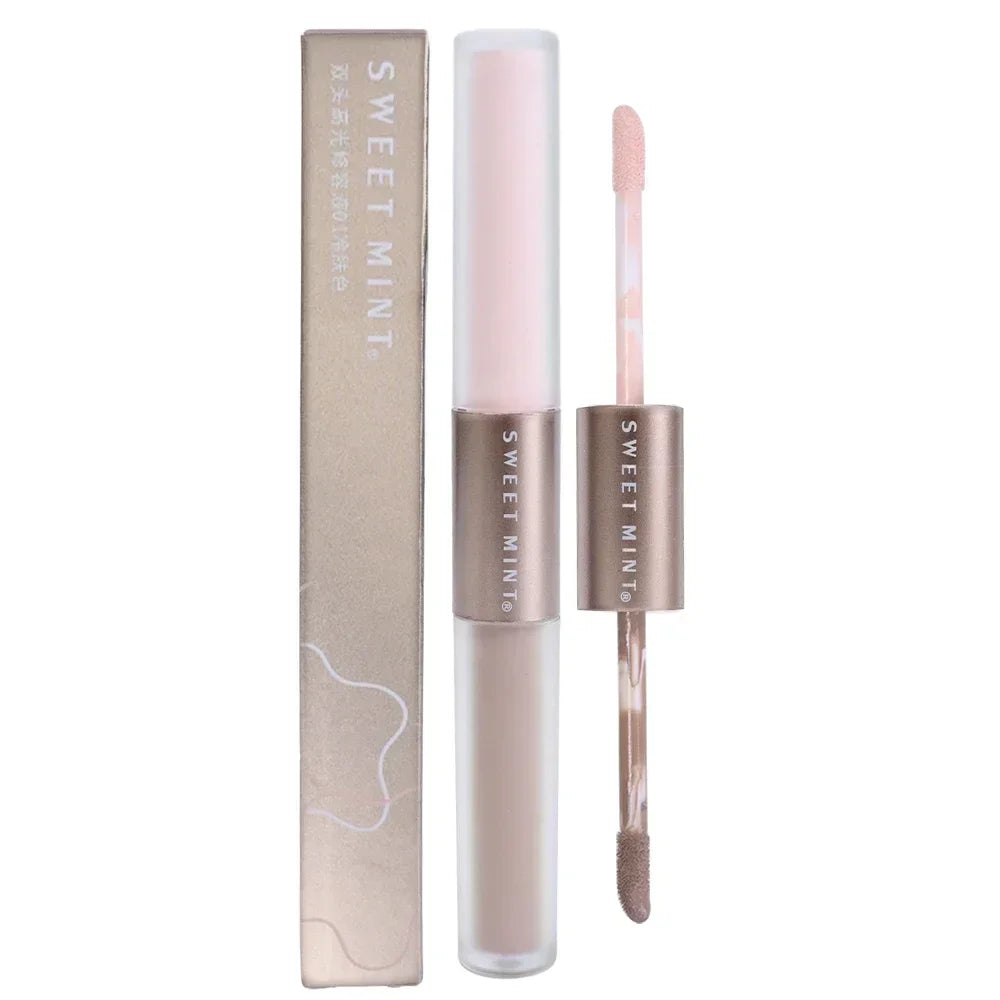 Double-Ended 2-in-1 Highlighting & Contouring Stick — Concealer Pencil for Nose Shadow & Bronzing Makeup
