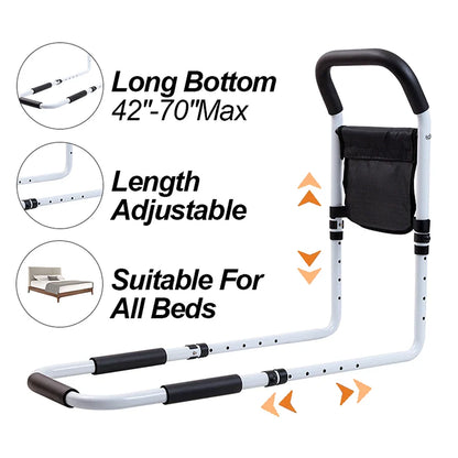 Elderly Bedside Guardrail – Anti-Fall Bed Assist Handrail for Safe Getting Up