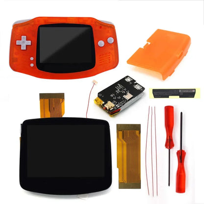 GBA V5 Laminated IPS LCD Backlight Kit – Built-In 1800mAh Rechargeable Battery with Type-C Port for Game Boy Advance
