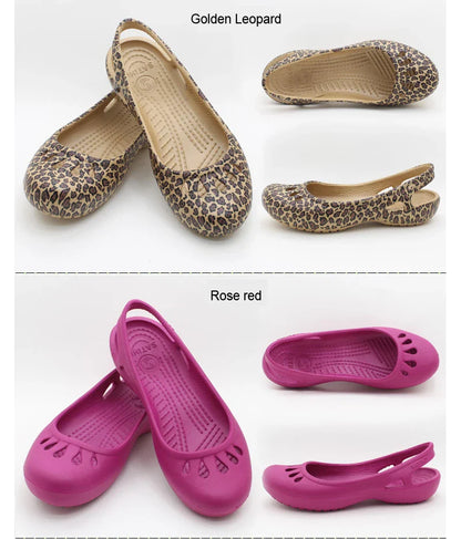 Certified Satihu Summer Lightweight Anti-Slip Clogs for Women - Flat Bottom Sandals, Nurse, Outdoor, Beach Jelly Shoes