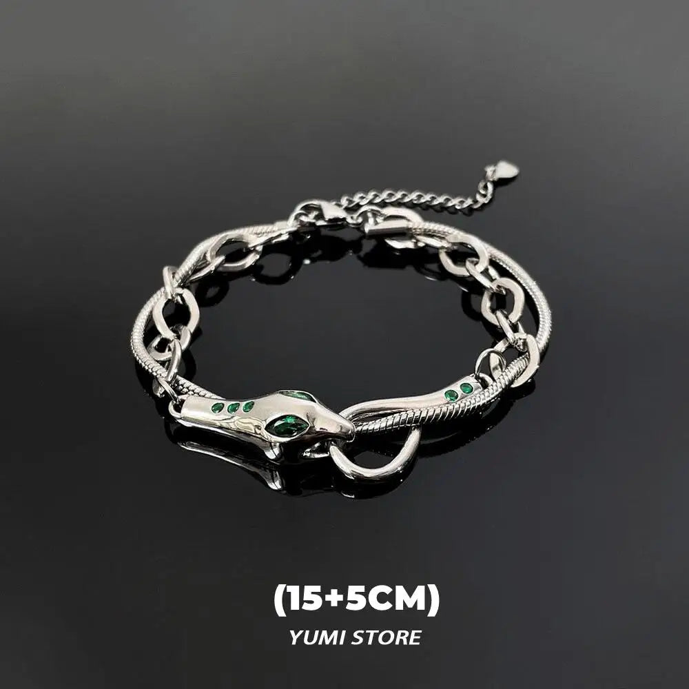 Retro Flame Cross Bracelet - Unisex Hip Hop Titanium Steel Splice Chain Charm, Kpop Luxury Jewelry for Men & Women