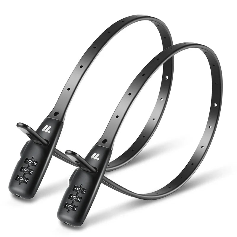 WEST BIKING Portable Bicycle Cable Lock – Zinc Alloy Adjustable Anti-Theft Password Lock for Bike, Motorcycle & Helmet Security
