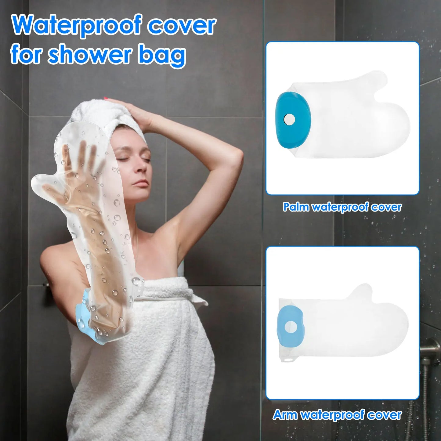 Waterproof Arm & Hand Shower Cast Cover – Adult Protective Sleeve for Wounds, Fractures & Bandages