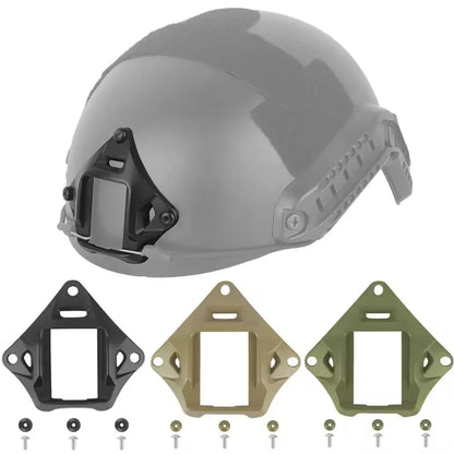 BOOIU VAS Tactical Helmet NVG Mount - Nylon Night Vision Adapter for FAST MICH Helmets, Ideal for Field and CS Riding Accessories