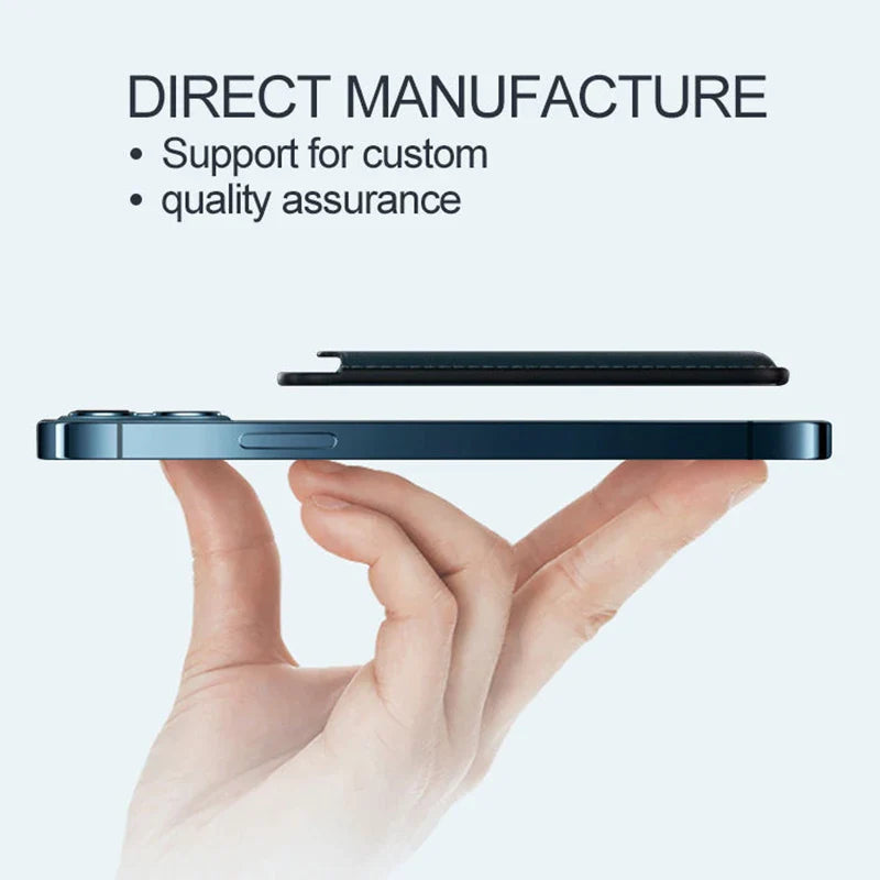 Luxury Magnetic Leather Wallet Case for iPhone 12–16 Pro Max — MagSafe Card Holder Phone Cover