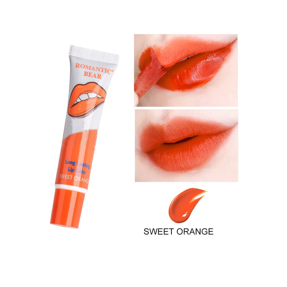 6 Color Peel-Off Lip Gloss Lipstick – Waterproof Long-Lasting Shine Lip Tint Set