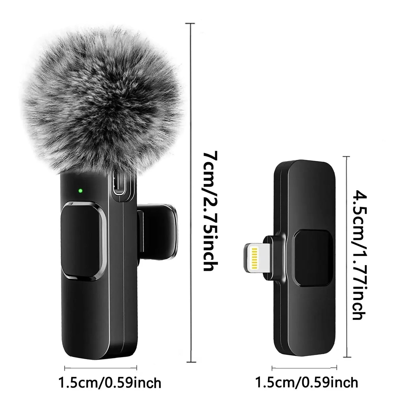 NEW Wireless Lavalier Microphone – Mini Mic for Audio Video Recording on iPhone, Android, Laptop, and Mobile Gaming