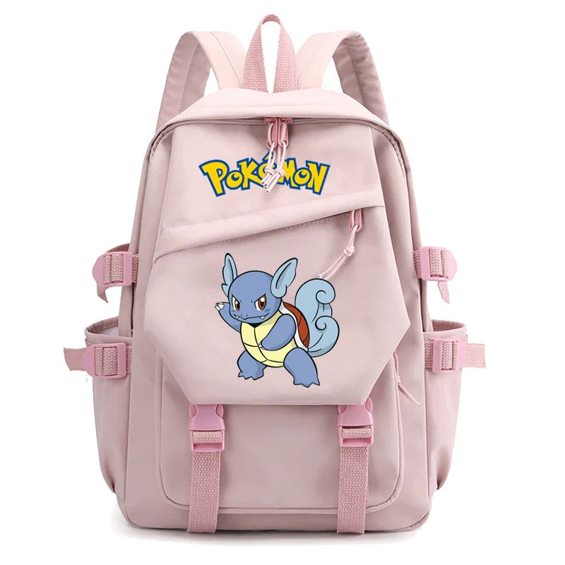 Pokemon Waterproof Women’s Backpack – Pikachu, Gengar, Snorlax Schoolbag for Girls & Students