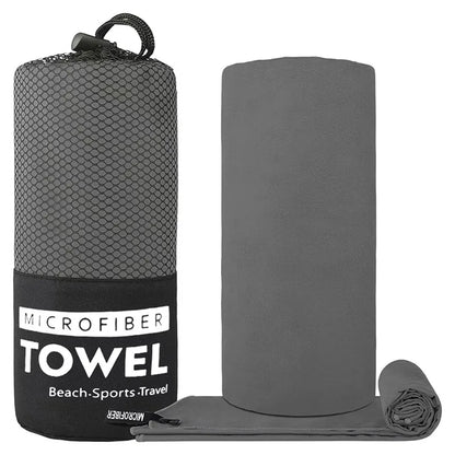 Quick Dry Microfiber Travel Towel – Ultra Absorbent, Super Soft & Compact Sports/Camping Towel for Outdoor Use (1pc)