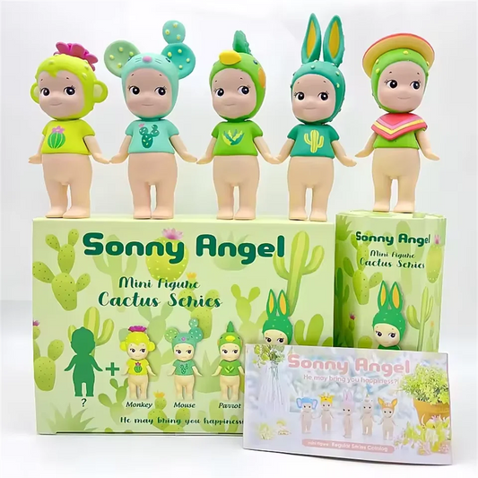 Sonny Angel Mini Figure Cactus Series — Mystery Blind Box Toy Doll, Lucky Mascot, Handmade Christmas Gift