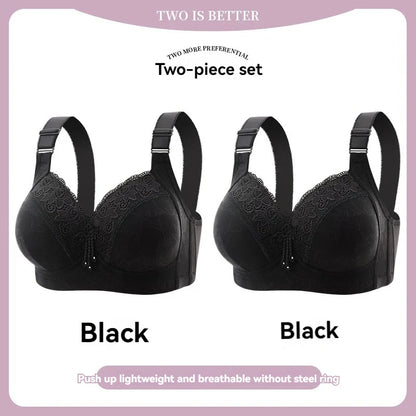 Women’s Lace Deep V Ultra-Thin Bralette – Sexy Sheer Lingerie Top Plus Size Comfortable Everyday Bra