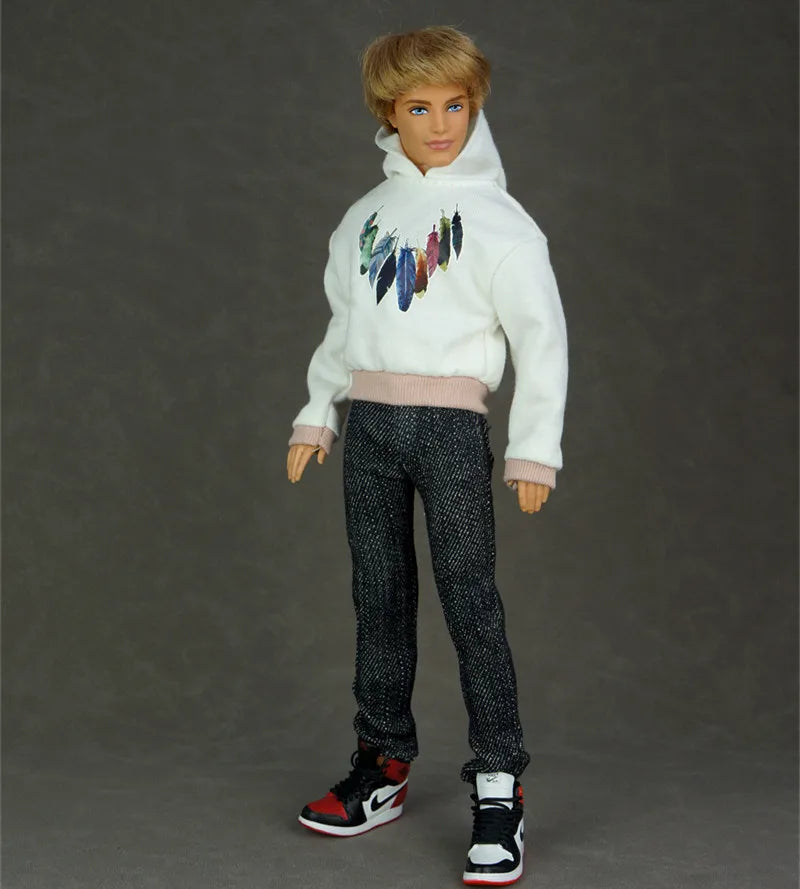 30cm Male Anime Doll Clothes – 1/6 BJD Fashion Casual Suit for KEN Dolls, DIY Reborn Toy Accessories & Gifts