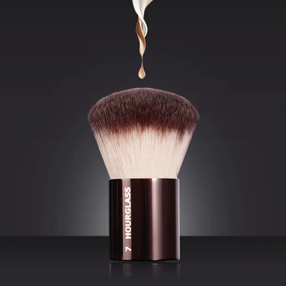 HG Pro Retractable Foundation Makeup Brush – Powder, Contour, Blusher & Highlight with Metal Handle