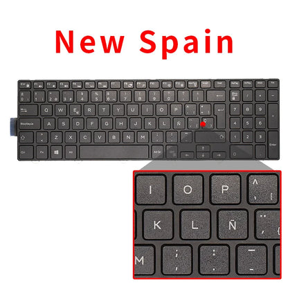 Dell Inspiron 15 Keyboard Replacement – BR/SP/US Russian Layout Backlit Keyboard for 3567 5577 5555 5557 5559 3543 5547 5549 5548 P39F P51F