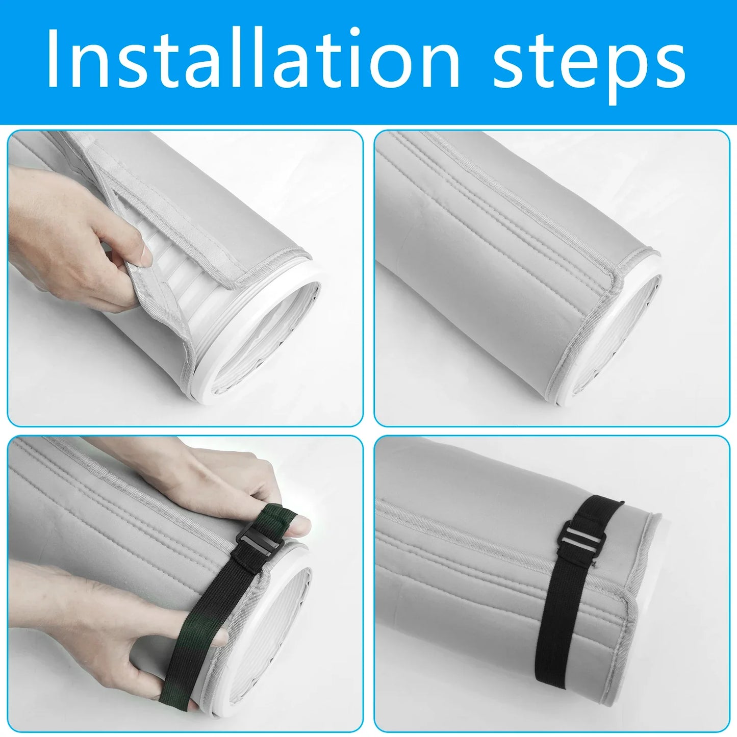 Universal Air Conditioner Hose Cover — Waterproof, Dustproof, Heat-Insulating Exhaust Pipe Wrap, Portable Protection