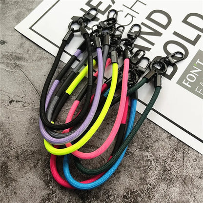 Keychain Color Lanyard Strap: Phone Accessories Bracelet Telephone Chain with Metal Lobster Clasp - Key Landyard for Bag, Car Keys