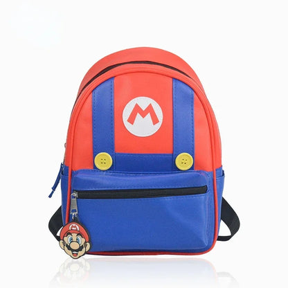 Super Mario Mini Backpack – Kids Cosplay Anime School Bag PU Leather Boys & Girls
