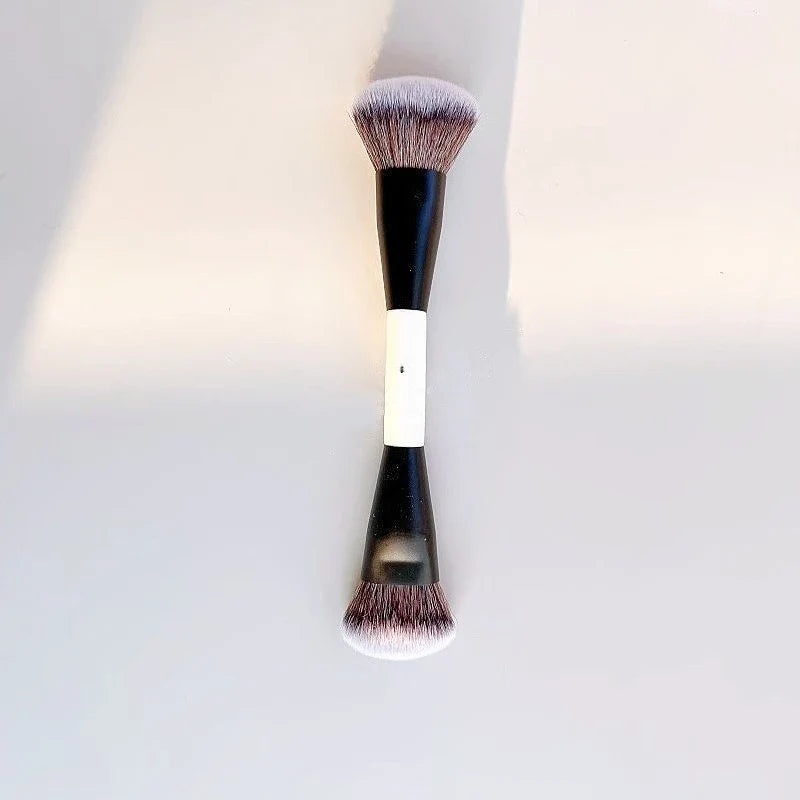F4 Dual-Ended Makeup Brush – Foundation, Powder, Blush, Contour & Eyeshadow Concealer Brush