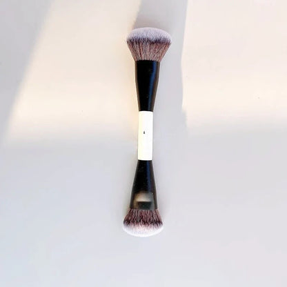 F4 Dual-Ended Makeup Brush – Foundation, Powder, Blush, Contour & Eyeshadow Concealer Brush