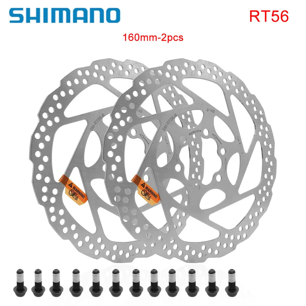 SHIMANO SM-RT56 Disc Brake Rotor 160mm/180mm – MTB & Road Bike Hydraulic Brake Disc for Mountain Bike Parts
