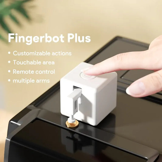Tuya Zigbee Bluetooth Fingerbot Plus — Smart Button Pusher Switch Bot, Works with Alexa, Google Home & Smart Life App