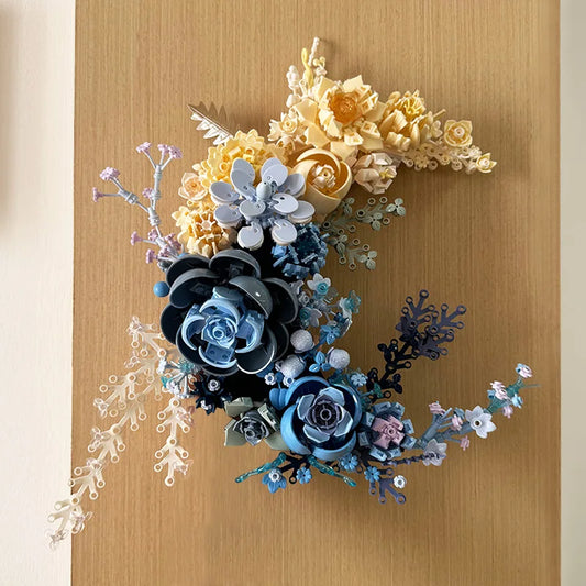 Creative Expert Eternal Moon Flowers Building Blocks – DIY Rose Bouquet Wall Decoration, Valentine’s Gift for Girls
