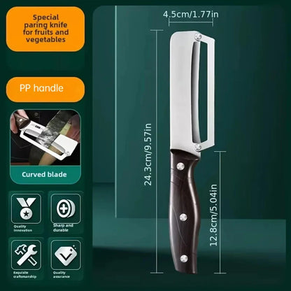 Stainless Steel Vegetable Peeler with Wooden Handle – Durable Fruit & Veg Slicer Tool for Smooth Peeling