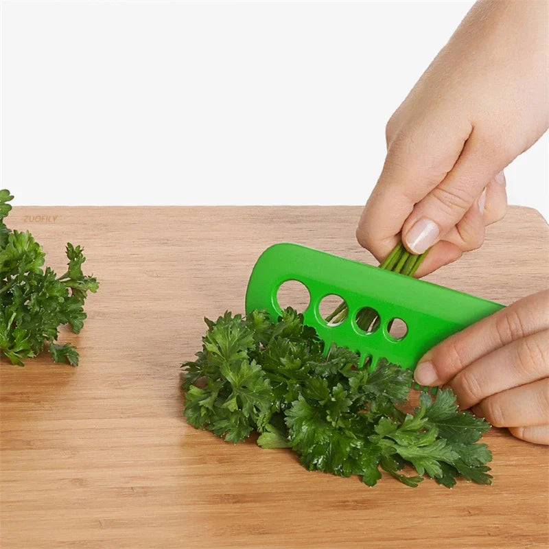 1Pc Vegetable Herb Stripper Tool - Portable Kale, Oregano, Parsley, Cilantro Leaf Remover Comb for Kitchen