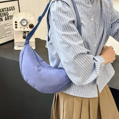 Casual Nylon Hobo Crossbody Bag for Women – Shoulder, Half Moon, Tote Travel Shopper & Purses