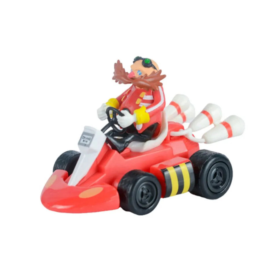 Anime Sonic the Hedgehog Pull Back Car Toy — Cartoon Figure Model, Kids Gift, Party & Home Decoration
