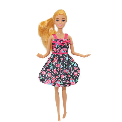 30cm Girl Doll with Joints — 11.5-inch Fashion Rainbow Skirt Full Dress-Up Toy for Girls