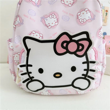 Anime Cartoon Kuromi, Melody & Cinnamoroll Backpack – Kawaii Canvas Schoolbag for Boys & Girls, Hello Kitty Fashion Kids Backpack