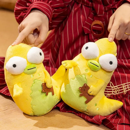 19cm Solar Opposites Yellow Monster Plush – Cute Big-Eyed Anime Stuffed Doll, Soft Cuddly Plushie Birthday Gift