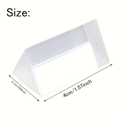 Educational Glass Prism – Spectral Reflection Science Teaching & Photography Tool