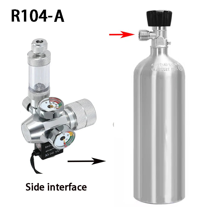 2024 DIY Aquarium CO2 Regulator – Electromagnetic Valve, Bubble Counter & Pressure Reducing System for Fish Tank