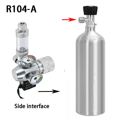 2024 DIY Aquarium CO2 Regulator – Electromagnetic Valve, Bubble Counter & Pressure Reducing Valve for Fish Tank CO2 Control System