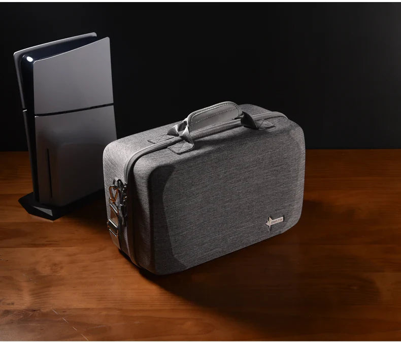 Hard Shell Carrying Case for PS5 – Protective Travel Bag for Console, Base & Accessories