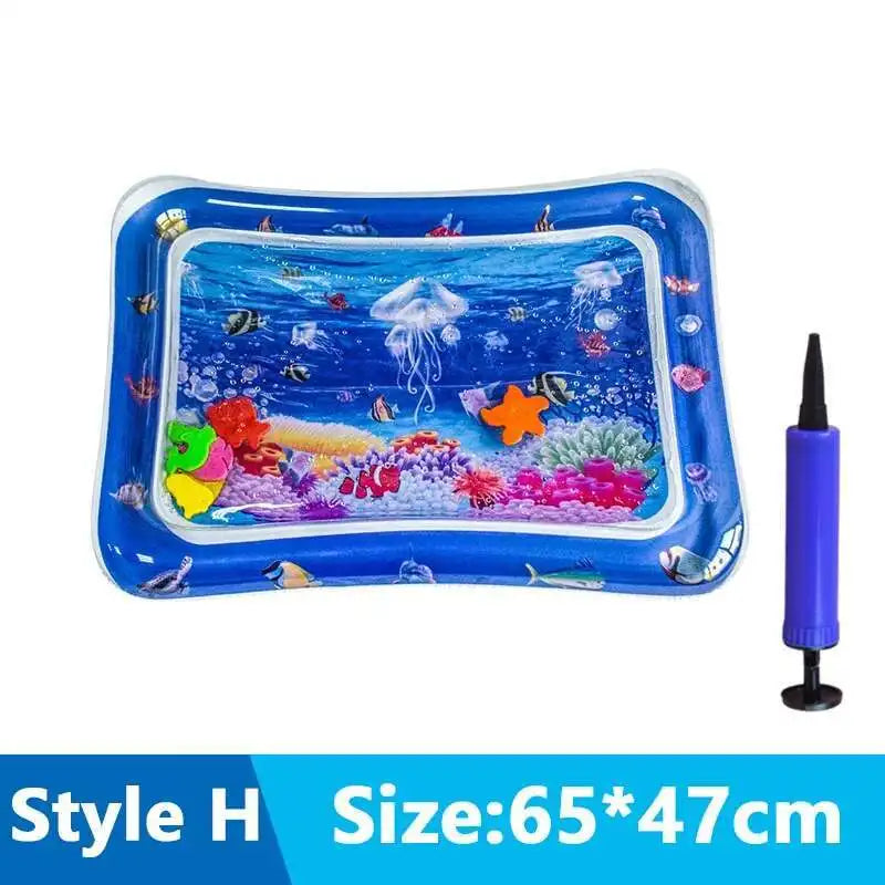 Cats & Dogs Inflatable Water Play Mat — Thickened Sensory Water Bed with Fish for Pet Interactive Fun
