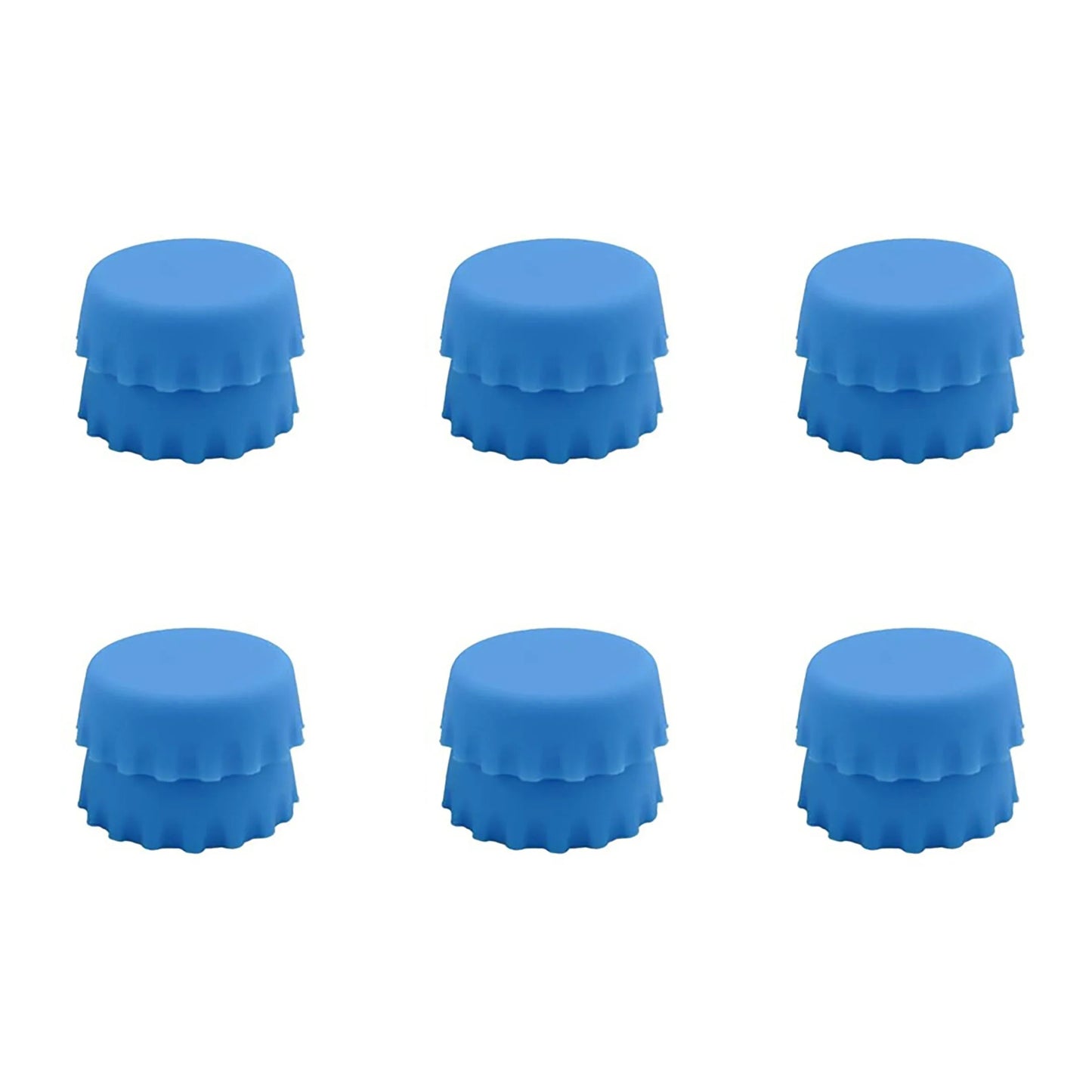 2/6/12pcs Silicone Beer Bottle Caps – Preservative Covers for Wine, Vinegar, Soy, and Cocktail Bottles